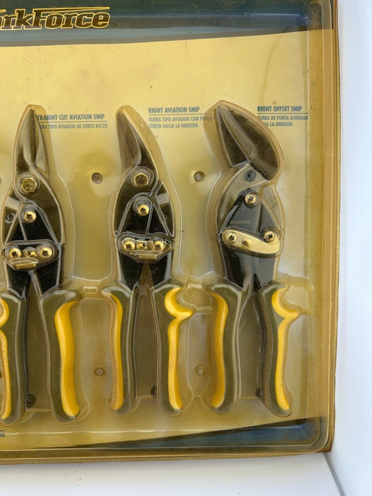 Workforce 5 Pc Aviation Snip Set Metal Cutting Shears Left Right Offset