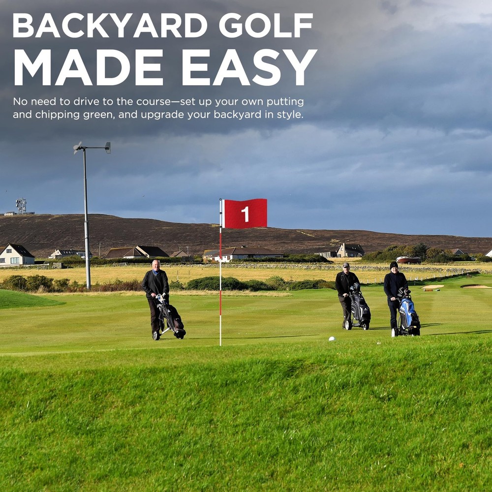 KINGTOP 6ft Golf Flagstick Pro Portable Five-Section Design for Backyard