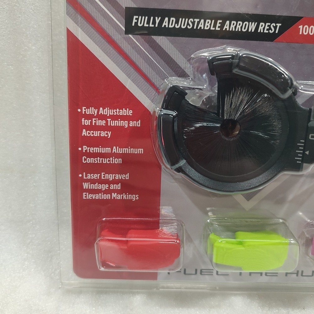 OCTANE Octagon Pro Adjustable Brush Arrow Rest with Additional Bumpers - #10403