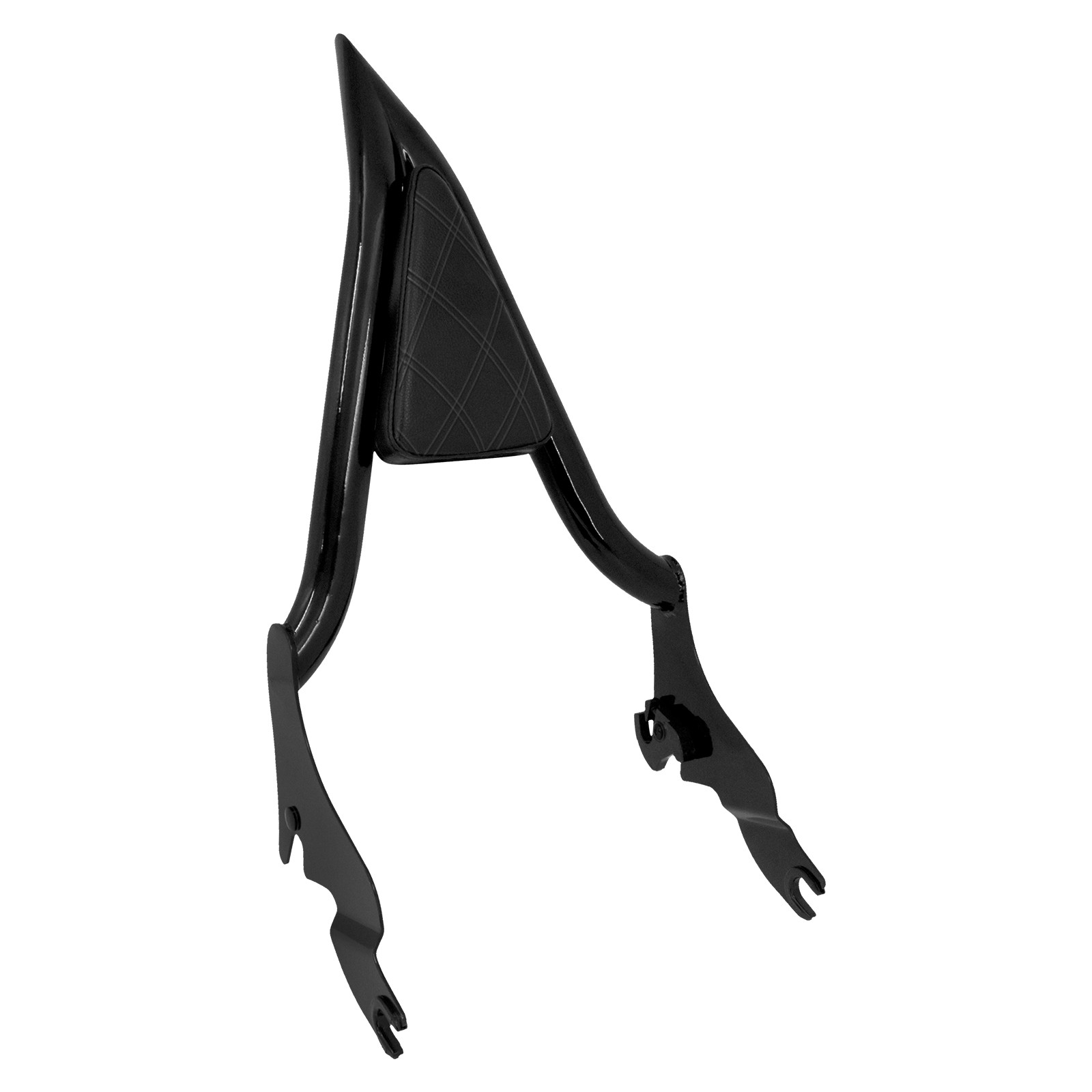 16" Passenger Diamond Backrest Sissy Bar For Harley 09-2025 Touring Street Glide