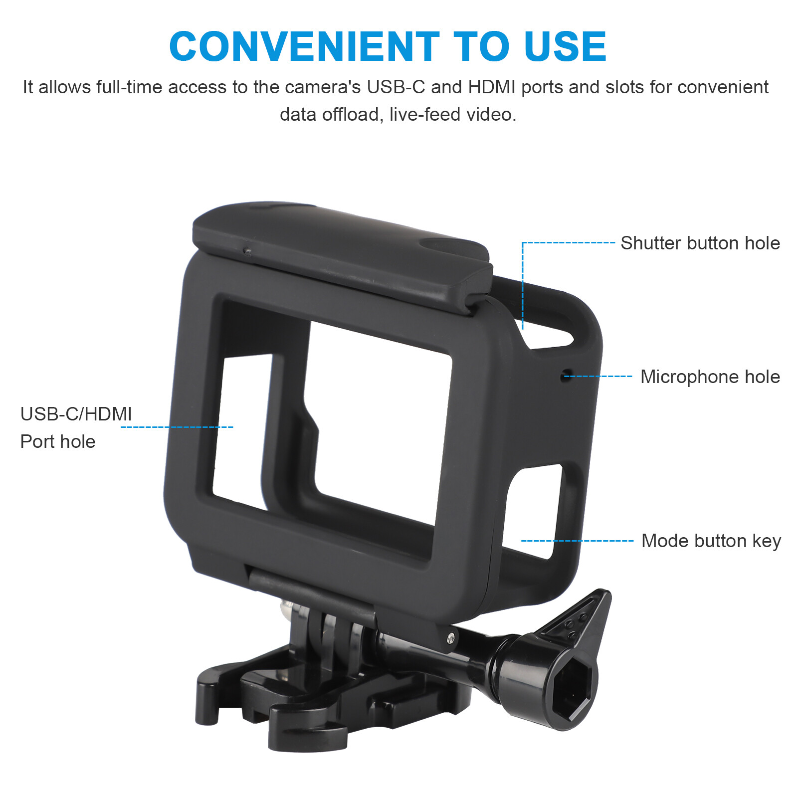 Frame For GoPro HERO 5/6/7Black Mount Housing Border Protective Shell Case Cover