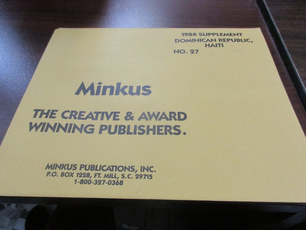"MINKUS" 1988  SUPPLEMENT DOM.REPUBLIC, HAITI  #27  W/FREE SHIPPING!!!