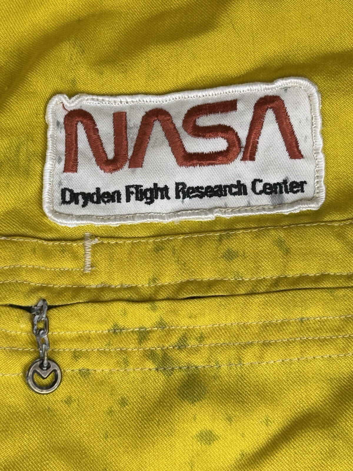 Vtg NASA Jumpsuit Dryden Flight Research Center Flight suit R-46 WORN THRASHED