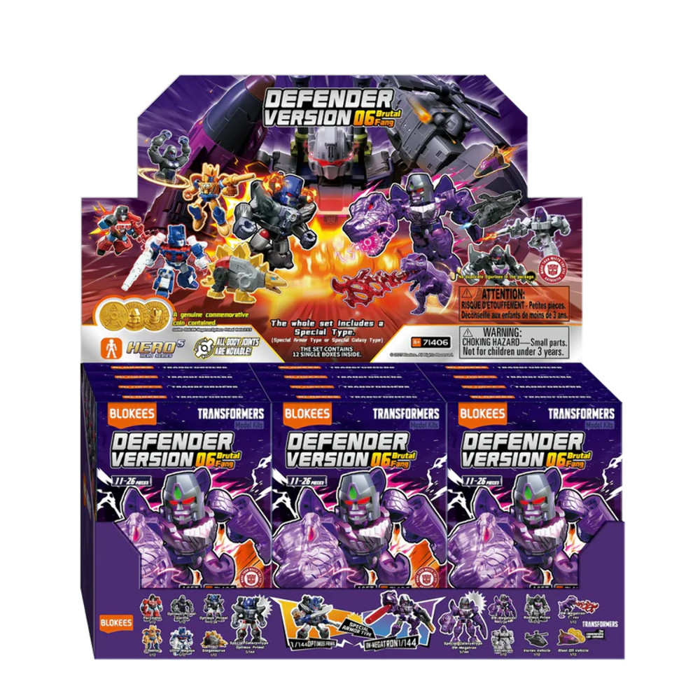 Blokees Transformers Defender Version 06 Brutal Fang *FULL DISPLAY BOX*