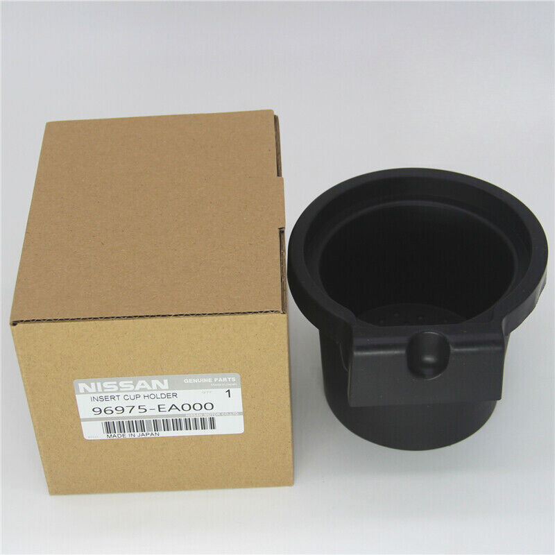 Nissan Frontier Xterra Black Cup Holder Insert Liners Set of 2