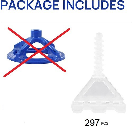 🆕 297 Tile Leveling Spacers Base Plates for Blue Cap Tile Leveling System 3MM