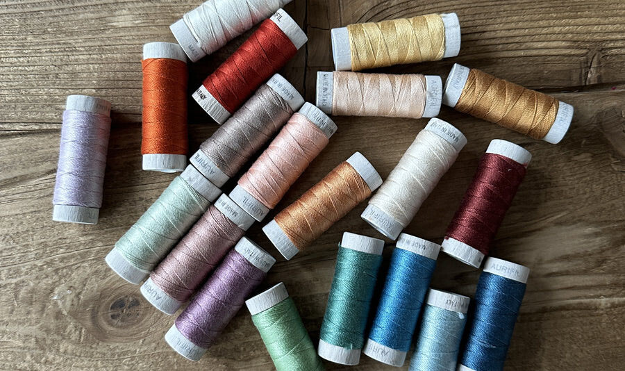 NEW Aurifil Thread 20 SMALL SPOOLS 100% COTTON 8WT (38yds/35mt each) Evolve