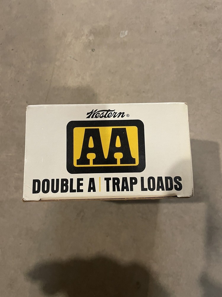 Vintage Western AA Double A Trap Loads 12 Gauge Box Empty