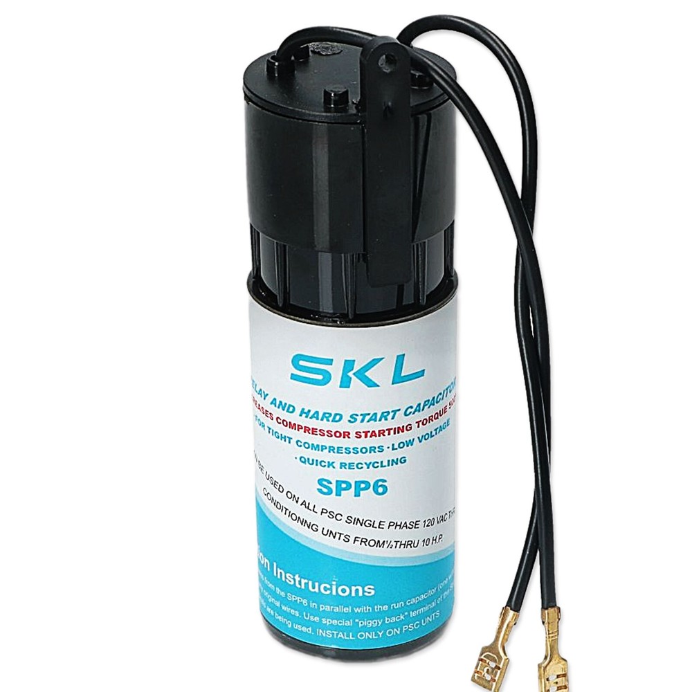 SPP6 HARD START CAPACITOR TORQUE BOOST RELAY REFRIGERATION HVAC PSC COMPRESSOR