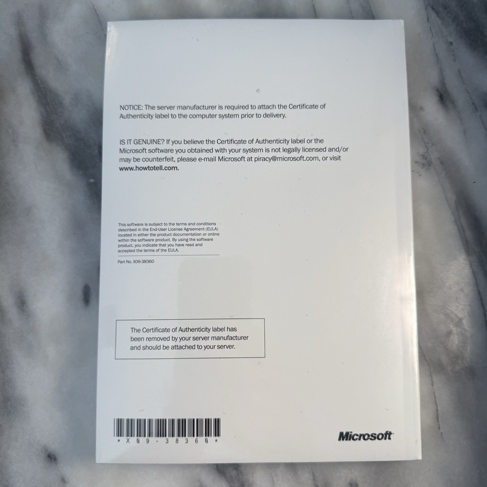 Microsoft Windows Server 2003 Standard Edition Reinstallation CD SEALED