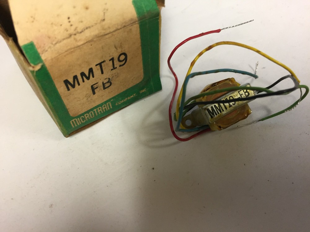MMT19-FB 2500/2500 MICROTRAN MINIATURE AUDIO TRANSFORMER NOS