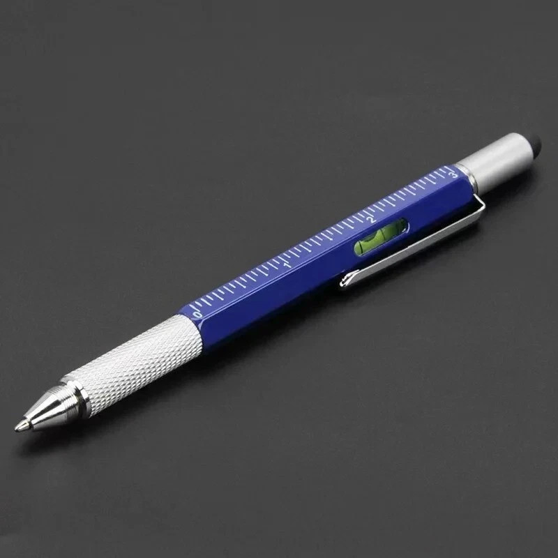 7 in1 Multifunction Ballpoint Pen with Modern Handheld Tool Measure Technical