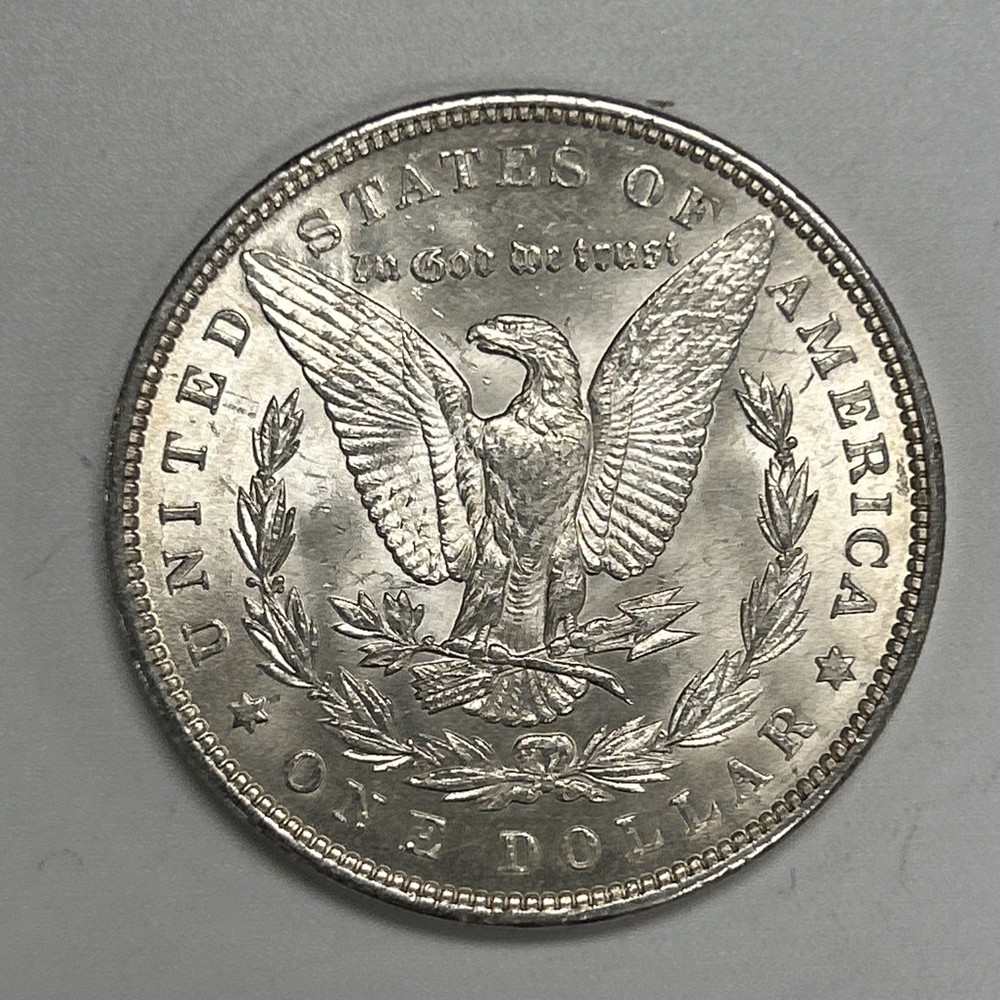1890 $1 Morgan Silver Dollar BU Uncirculated