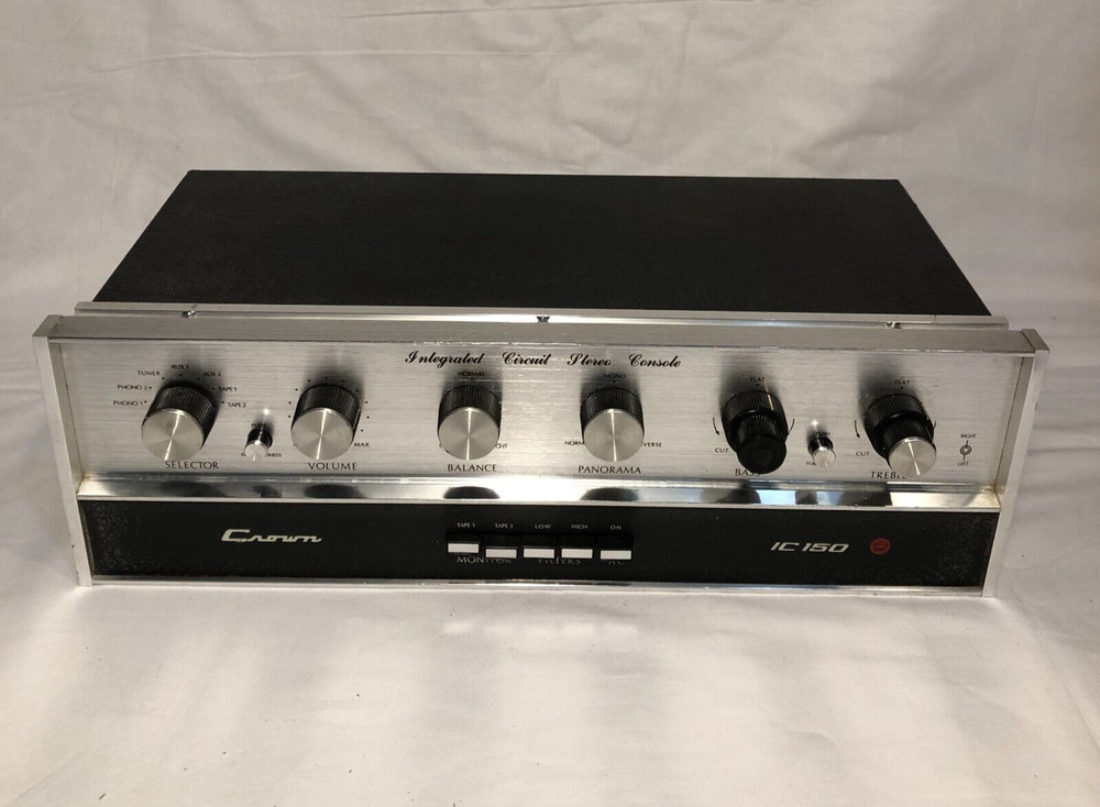 Crown IC150 1970s Solid State Integrated Circuit Stereo Console Preamp FOR PARTS