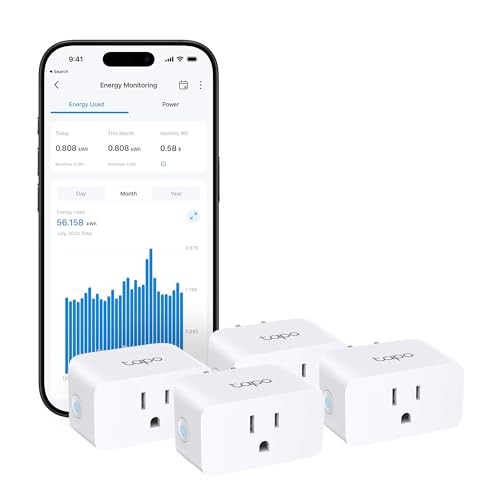 TP-Link Smart Plug Mini, Matter Compatible, Compatible with Alexa, 4-Pack
