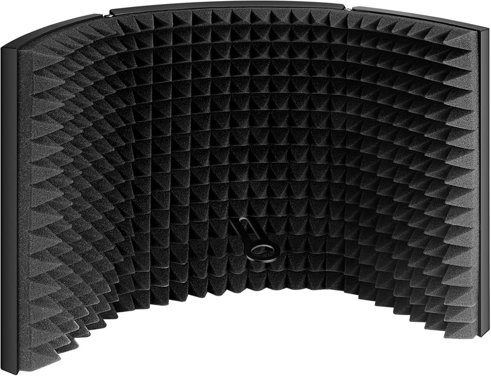 Pro Microphone Isolation Shield for Blue Yeti & Condenser Mics, Compact Design