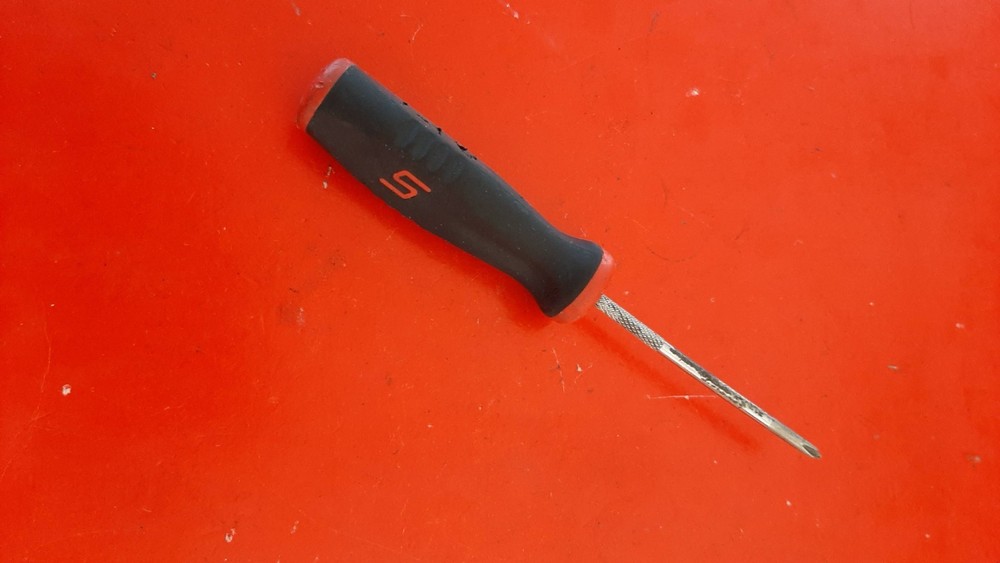 Snap-on Tools SGDP300A #0 Phillips Screwdriver Red Soft Grip Handle Engraved
