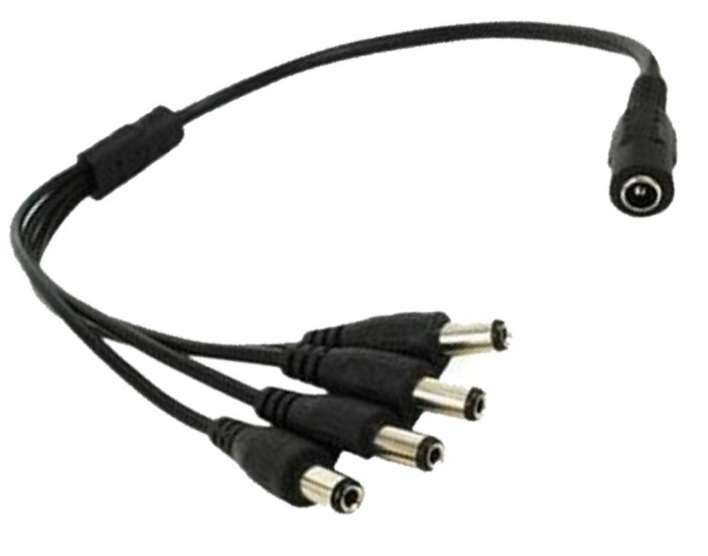 DC 12V 2A Power Supply Adapter +4 Split Power Cable For CCTV Security Camera DVR