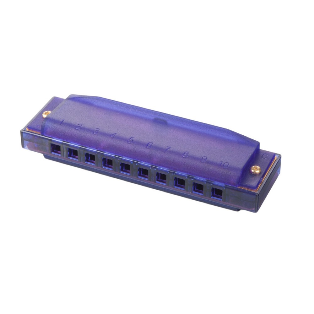 NAOMI Harmonica Comb C Tone Plastic 10 Holes harmonica Purple Student Harmonica