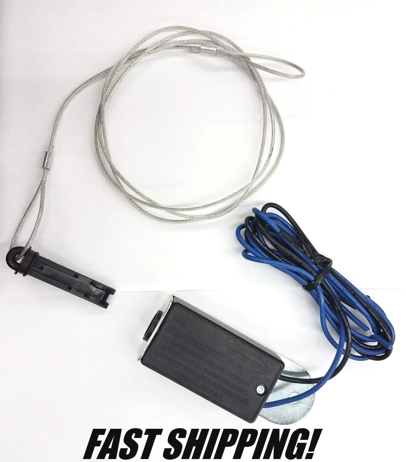 Trailer Breakaway Switch 4' Cable Lanyard Plastic Pin Electric Brake Break Away