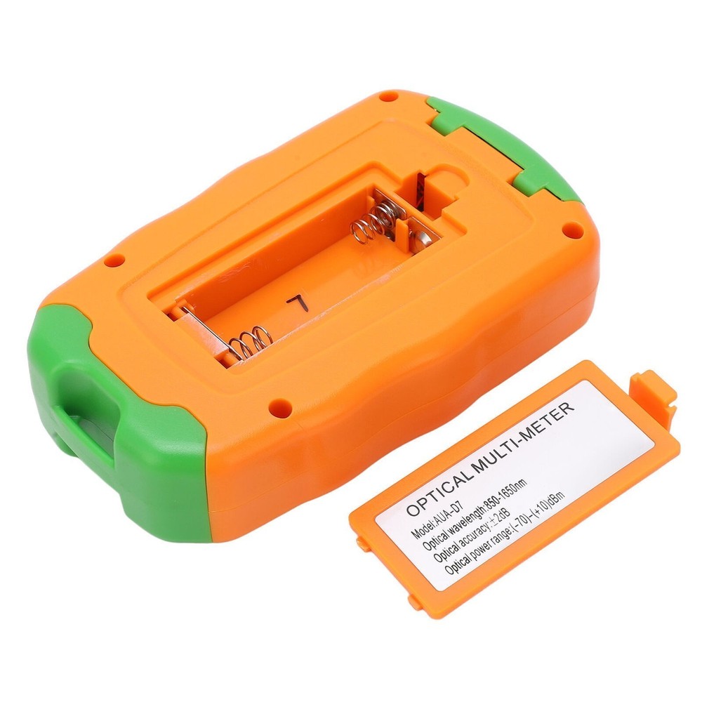 Orange Mini Fiber Optic Power Meter Fast Accurate Sensitive Robust Small