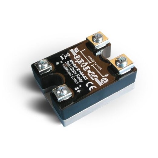 240A45 AC Control Solid State Relay, 240 VAC, 45 Amp, 4000 V Optical