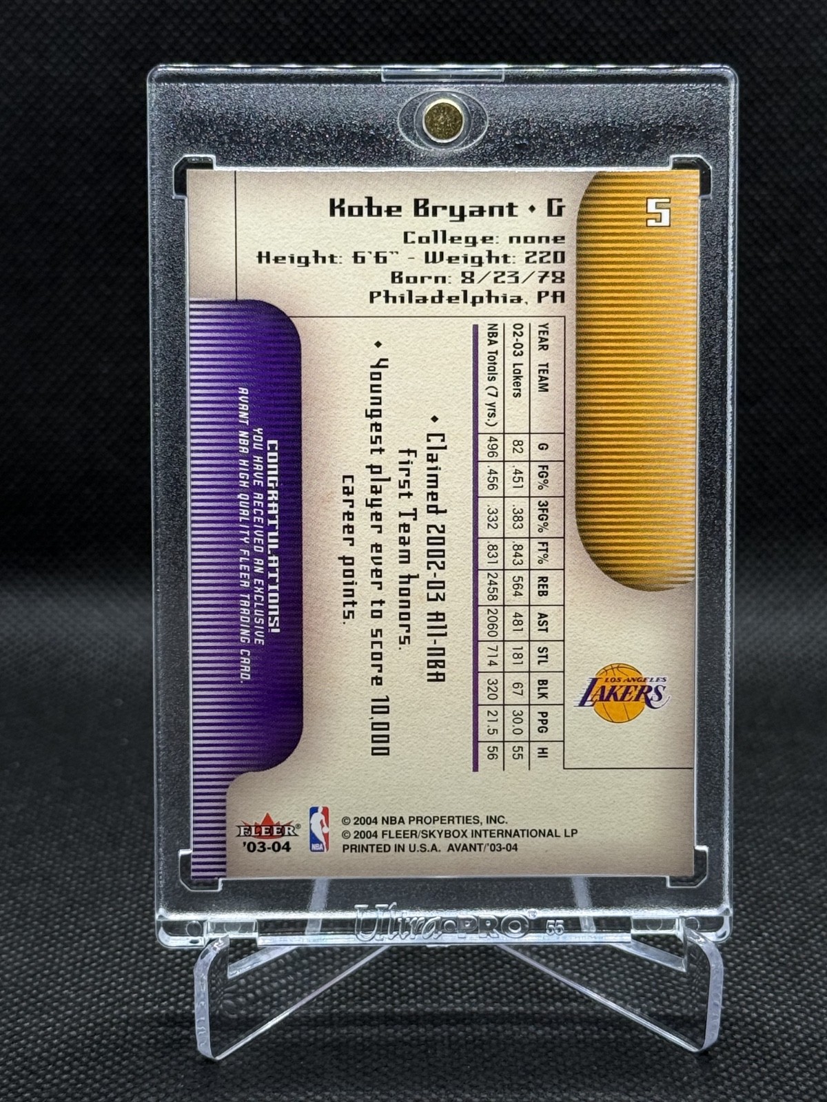 2003-04 Fleer Avant COMPLETE SET #1-56 Kobe Bryant #5 GORGEOUS ARTWORK! RARE!