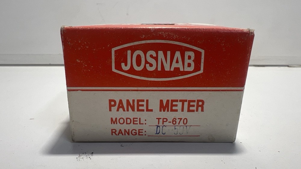 Josnab PANEL METER MODEL TP-670 DC 50V