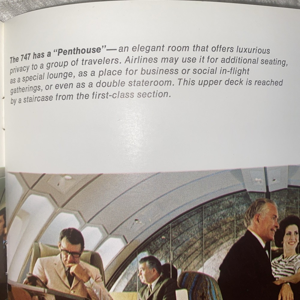 Boeing 747 Mini 1970 Brochure