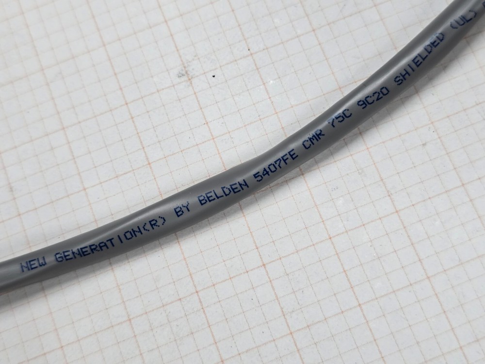 Belden Wire 5407FE 20/9C Shielded Audio/Security/Alarm Cable Riser Gray /50ft