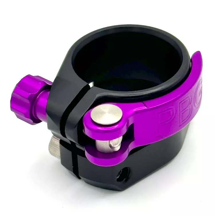 Planet Eclipse EMEK 100 ETHA2 Aluminum Clamping Feedneck Assembly BLACK/PURPLE