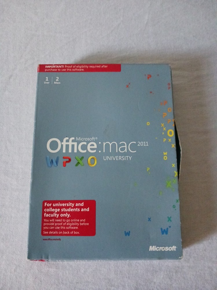 Microsoft Office University 2011 Mac Full Version Academic WPXO - EUC