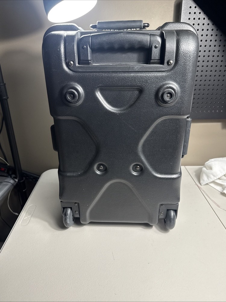 VTG Sudhaus Combo-Code 20” Black Hardshell Rolling Case Keys Combo EXCELLENT EUC