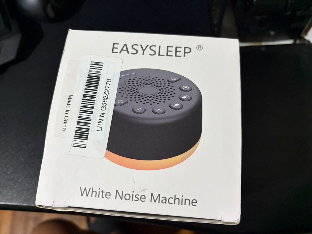 EASYSLEEP SOUND NOISE MACHINE WHITE NEW