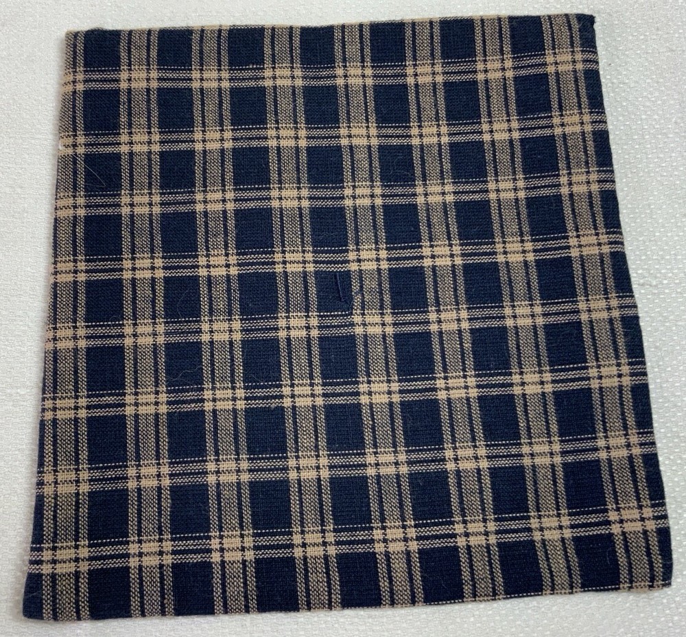 Antique Vintage Patchwork Small Doll Quilt Or Table Topper, 4 Patch W/ Triangles