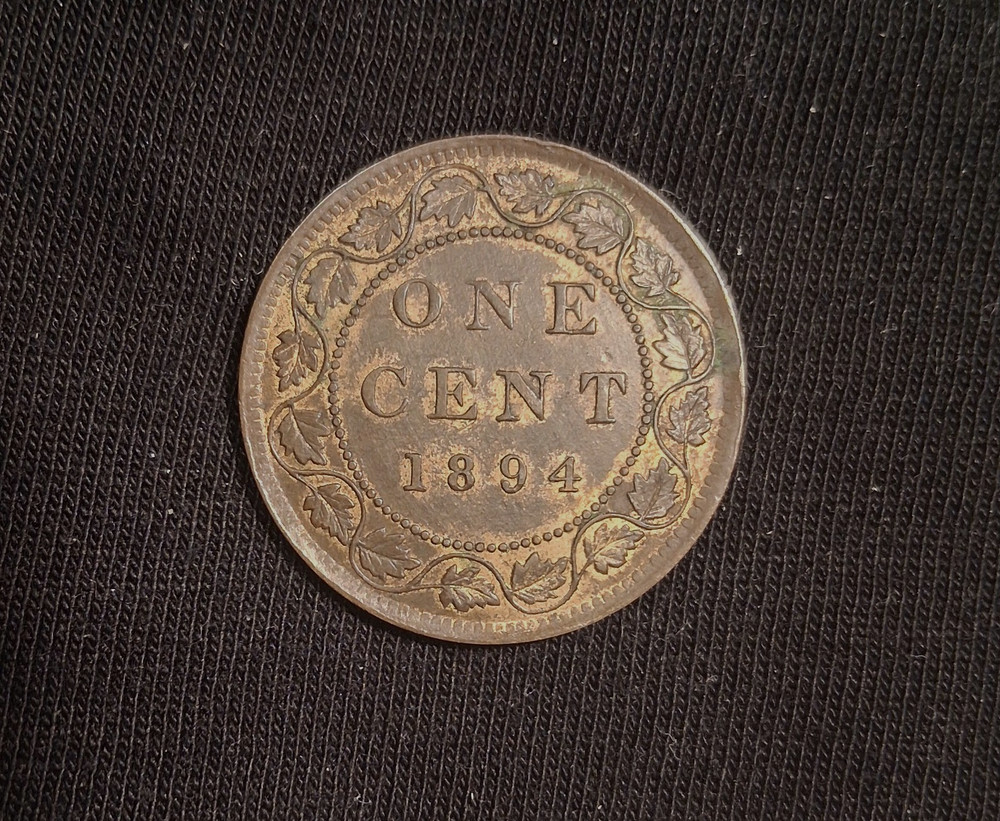 CANADA-1894 LARGE CENT-NICE  UNC-SCARCE DATE