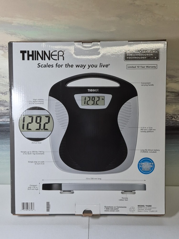 Conair TH280 “Thinner” Digital Scale – Sleek, Precise & Ready to Use