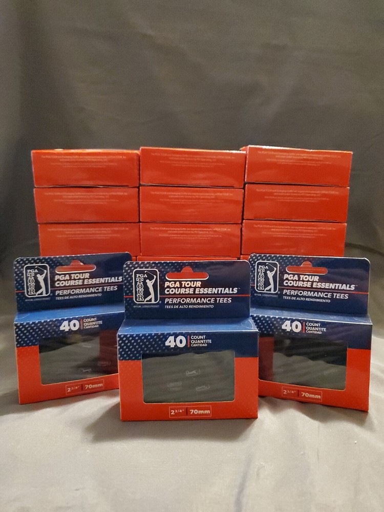 PGA Tour Course Essentials Performance Tees 2 3/4”  70mm-40 Count