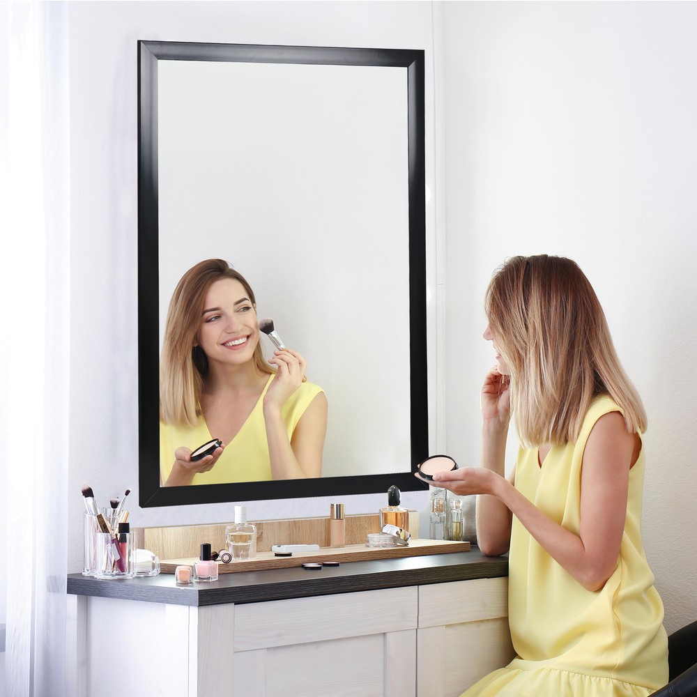 2X Clear Image 36" Rectangular Wall Mirror Home Make-up Mirror Bedroom Bathroom
