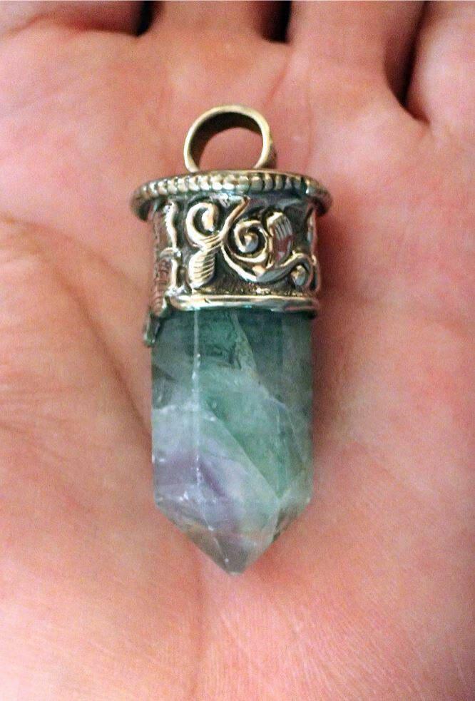 Florite Crystal Point Pendant