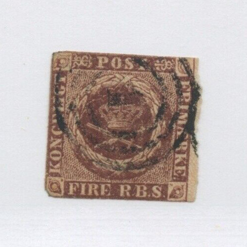 DENMARK#2 used CAT $40 stamp