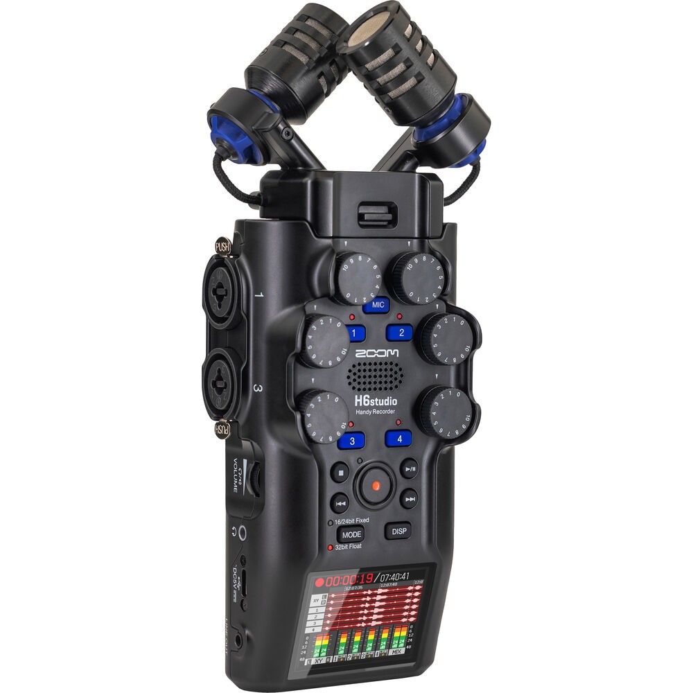 Zoom H6studio 6-Track Handy Recorder Bundle with 32GB microSDHC & AAA Set
