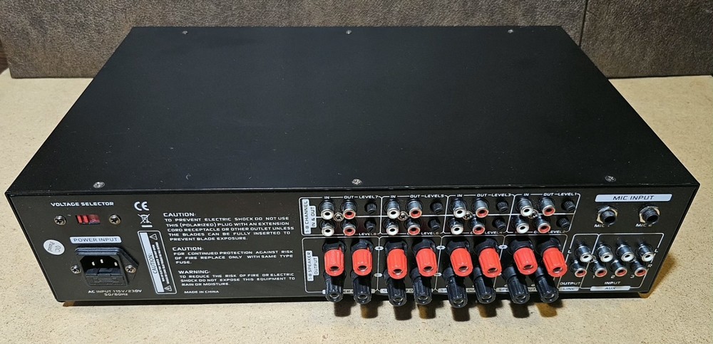 Pyle PT8050CH 8 Channel Audio Source Mixer Amplifier System -Missing BT Antenna-