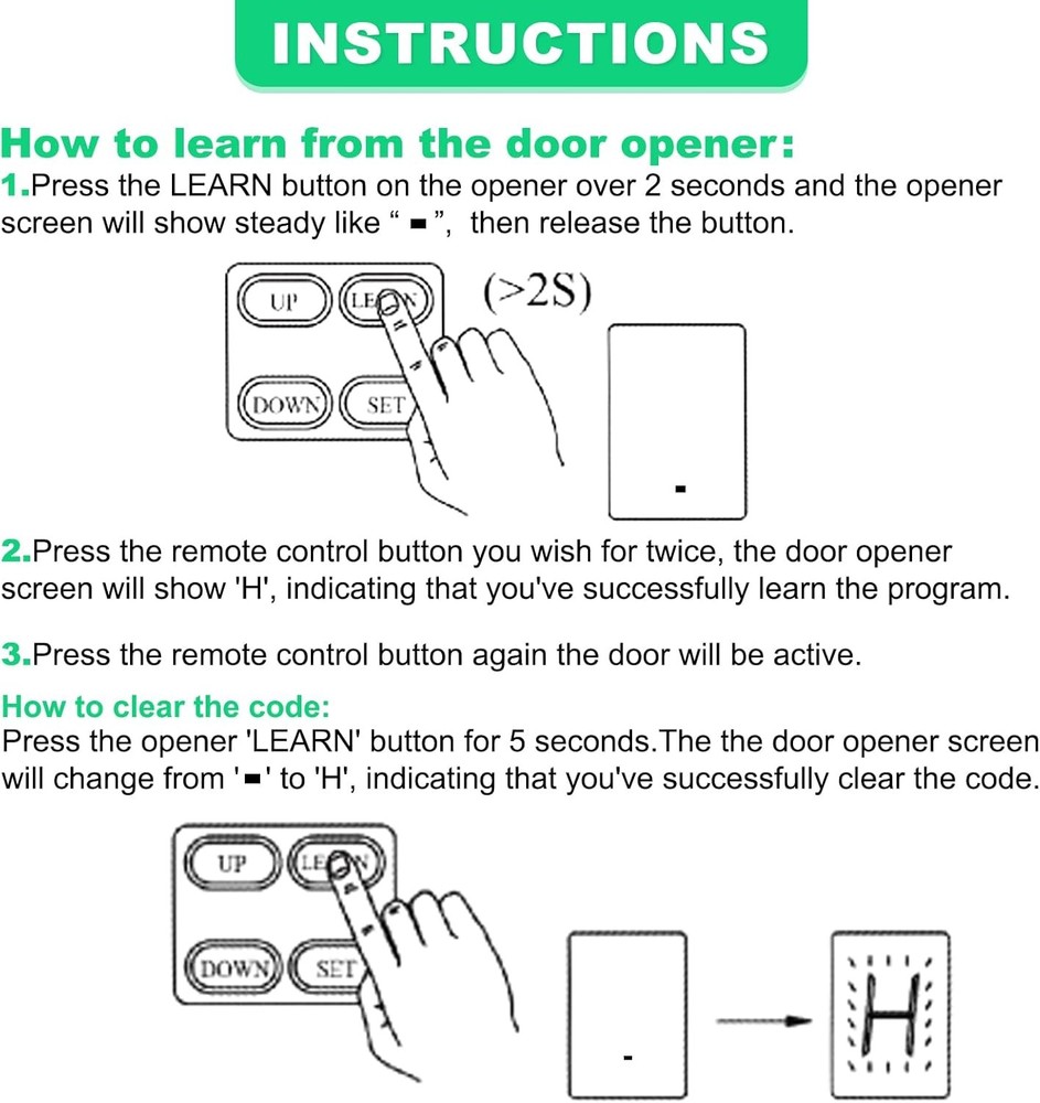 TOPENS M12 Remote Control 4-Button Transmitter for Automatic Swing Sliding Gate