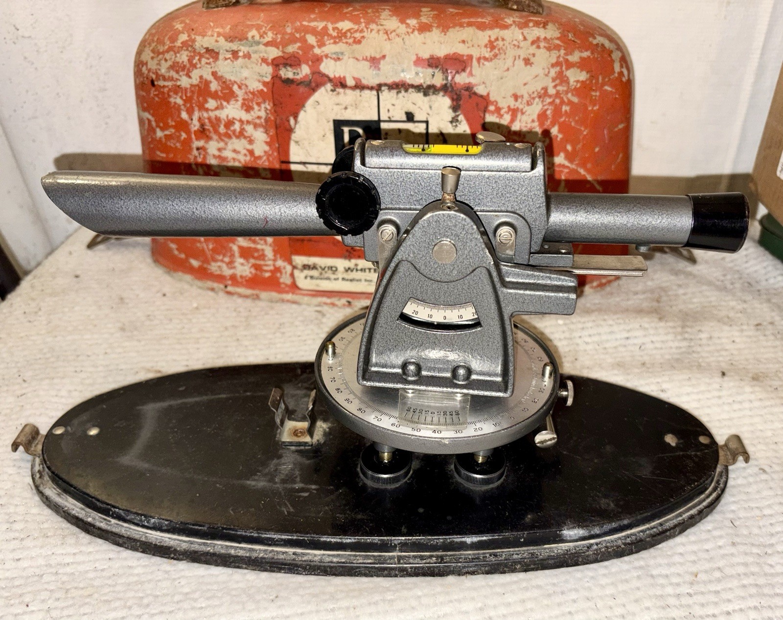 David White Meridian Realist Model 8080 Transit Level w/ Case