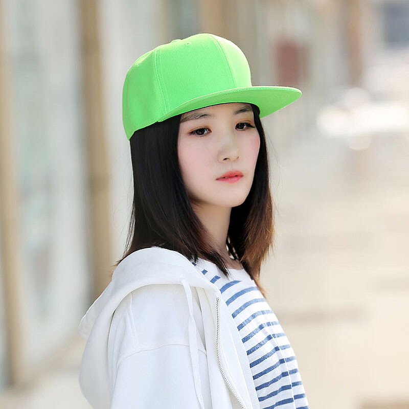 Snapback Hat Flat Baseball Cap Trucker Solid Plain Blank Men Womens Hip Hop Army