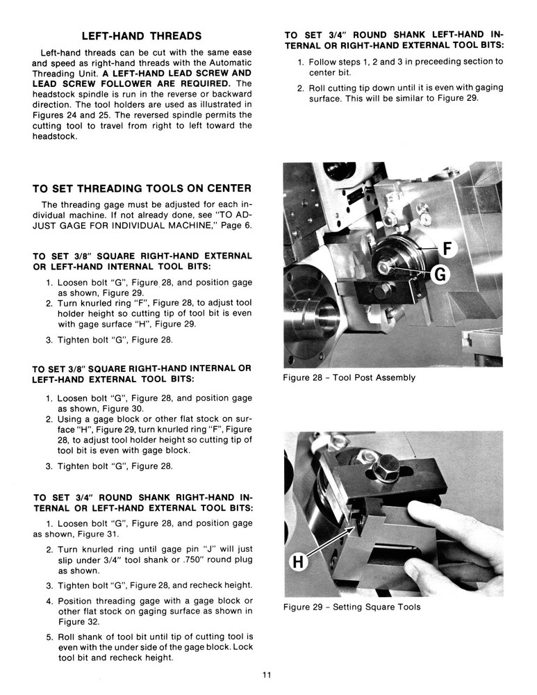 Hardinge AHC Super-Precision Automatic Threading Unit Operators Manual *513
