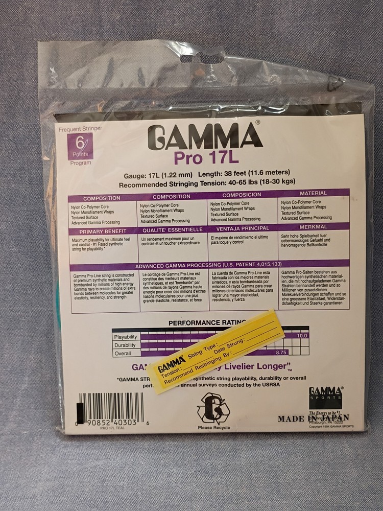 Tennis Racket Replacement Strings-Three(3) Packs and Racket Tuning System