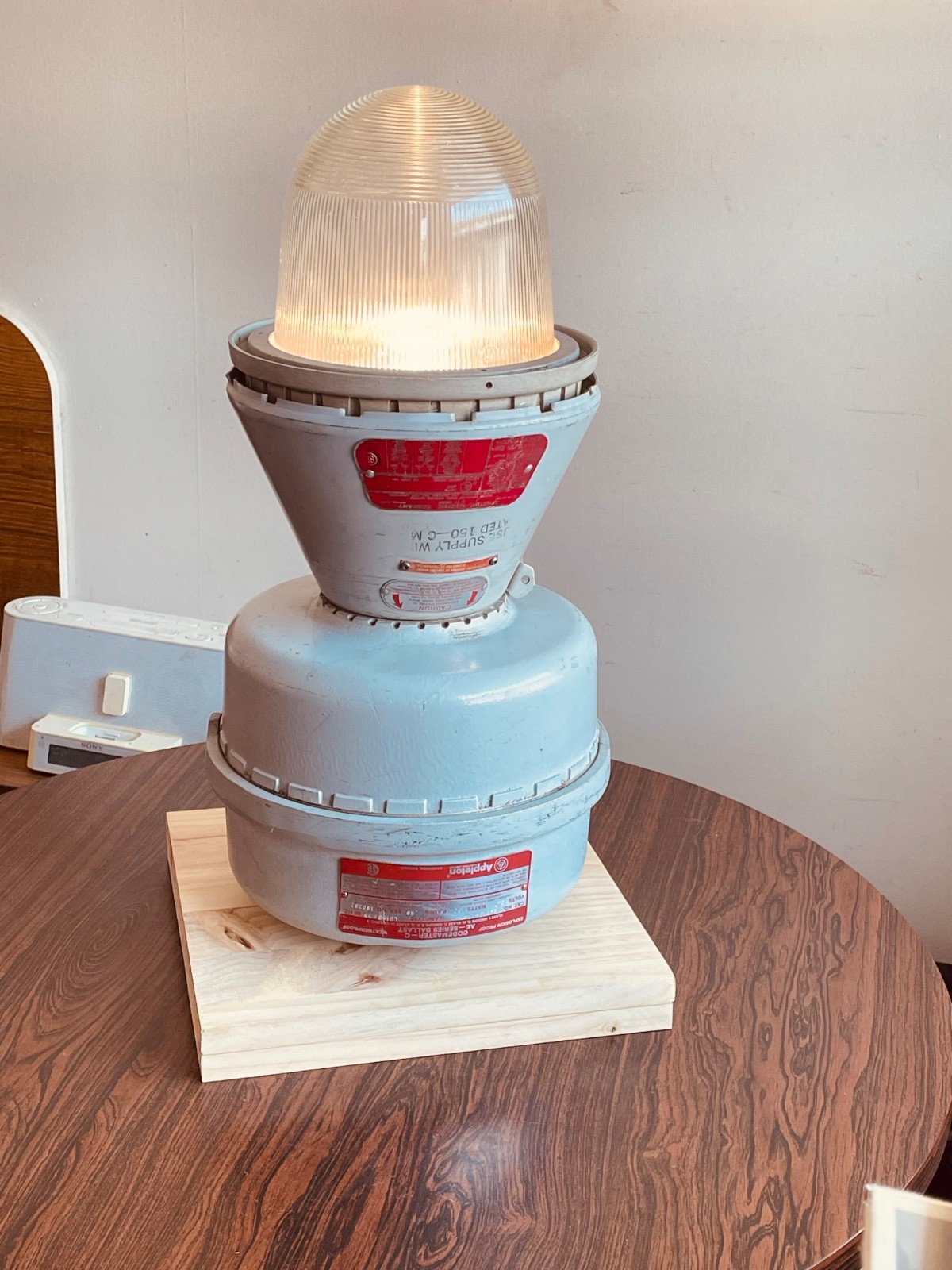 Table Lamp Appleton Codemaster, converted to regular bulbs Explosion proof