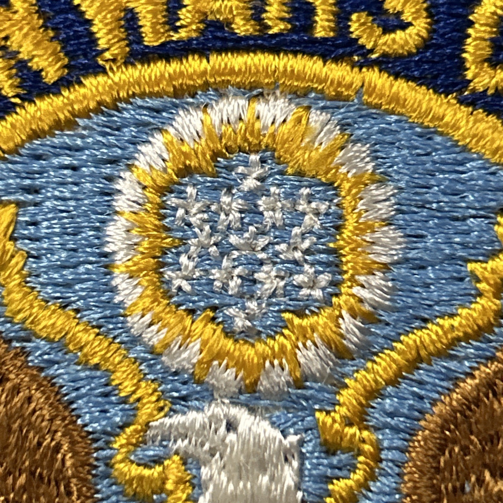 Veterans of Foreign Wars VFW Embroidered White 7” Round Patch